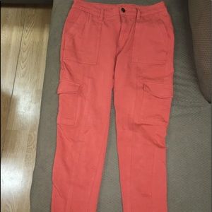 orange jeggings w pockets